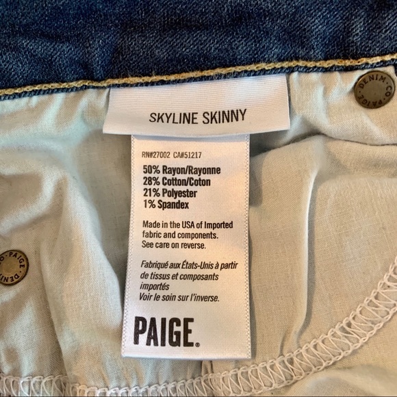 ⚡️SOLD Paige Skyline Skinny Hugo Dark Skinny Jeans - Picture 5 of 10